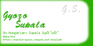 gyozo supala business card